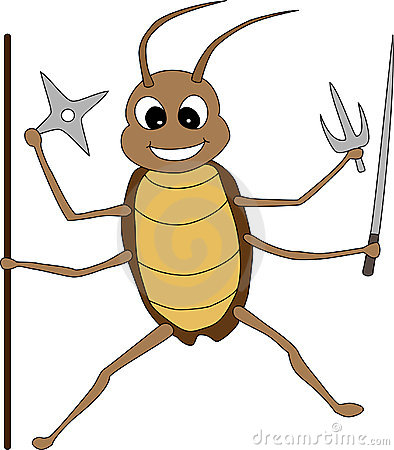 A well-defended cockroach. Source: Google images.
